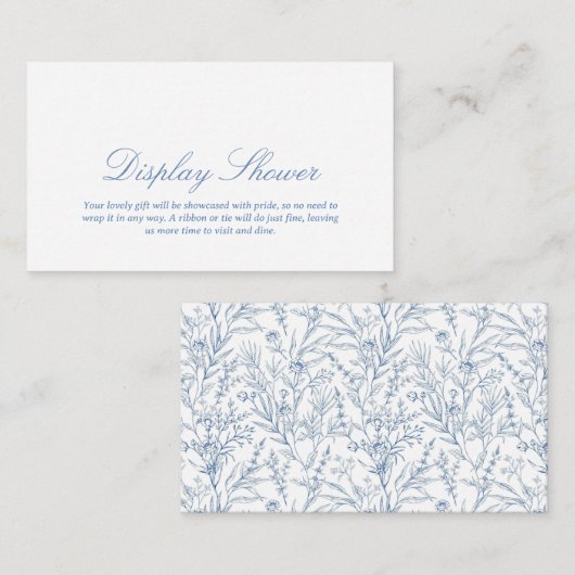 ブルーディスプエレガントレイシャワー筐体カード エンクロージャーカード (正面/裏面)