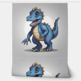 ブルーディノキッズアクセントウォールデコール 壁紙
