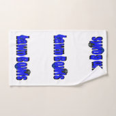 ブルーディメンショナル芝生鉢ワード、ハンドタオル ハンドタオル (ハンドタオル)