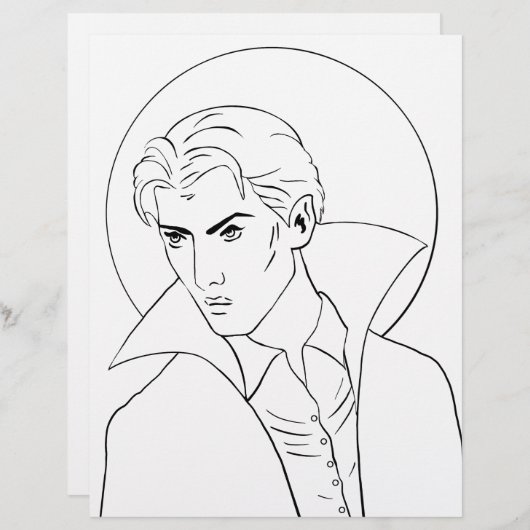 ブルーディングマンヴァンパイアカラーリングページ (正面/裏面)