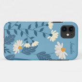ブルーデイジーのテーマのカスタマイズフォンケース 花柄 Case-Mate iPhoneケース (裏面(横))