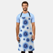 ブルーデイジーエプロン エプロン (着用した状態)