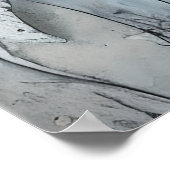 ブルーデイジーグ動揺してランギーデイジーフラワー ポスター (角)