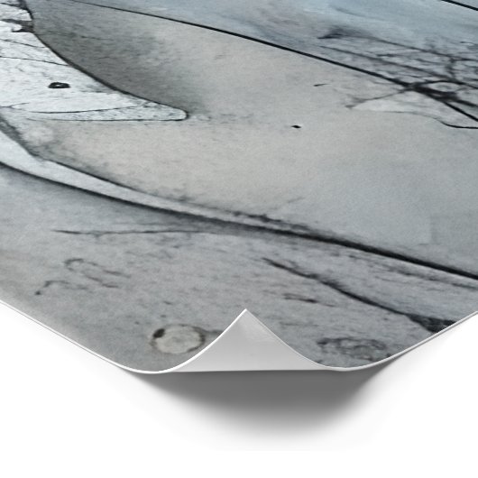 ブルーデイジーグ動揺してランギーデイジーフラワー ポスター (角)