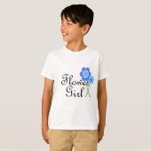 ブルーデイジーフラワーガール Tシャツ (正面フル)