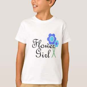 ブルーデイジーフラワーガール Tシャツ