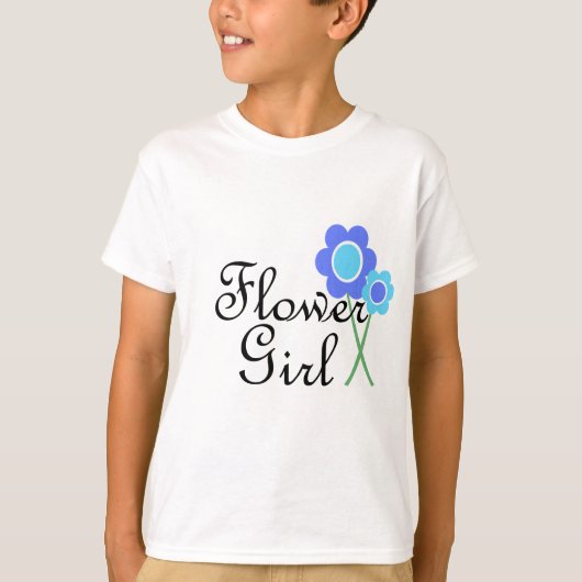 ブルーデイジーフラワーガール Tシャツ (正面)