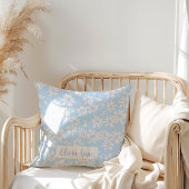 ブルーデイジーフローラガールズカスタム装飾用クッション クッション