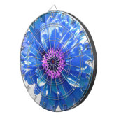 ブルーデイジーブルーフローラ写真 ダーツボード (正面右)