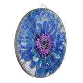 ブルーデイジーブルーフローラ写真 ダーツボード (正面左)