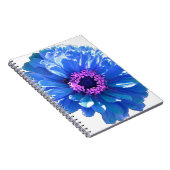 ブルーデイジーブルーフローラ写真 ノートブック (右側)