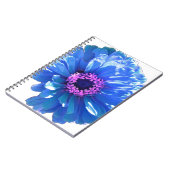 ブルーデイジーブルーフローラ写真 ノートブック (左側)