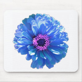 ブルーデイジーブルーフローラ写真 マウスパッド