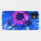 ブルーデイジーブルーフローラ写真 Case-Mate iPhoneケース (裏面(横))