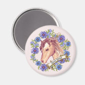 ブルーデイジーホース マグネット (正面/裏面)