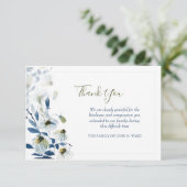 ブルーデイジー悔やみや弔慰サンキューカード サンキューカード (スタンド正面)