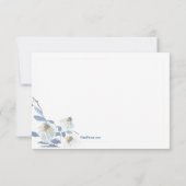 ブルーデイジー悔やみや弔慰サンキューカード サンキューカード (裏面)