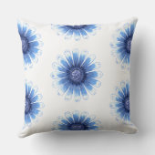 ブルーデイジー枕 クッション (裏面)