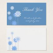 ブルーデイジー結婚サンキューカード (正面&裏面)