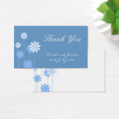 ブルーデイジー結婚サンキューカード (デスク)