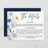 ブルーデイジー結婚フローラ詳細 エンクロージャーカード (正面/裏面)