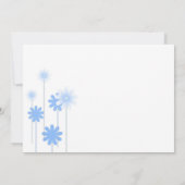 ブルーデイジー結婚式招待状 招待状 (裏面)