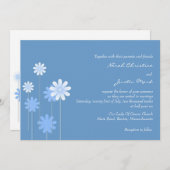 ブルーデイジー結婚式招待状 招待状 (正面/裏面)