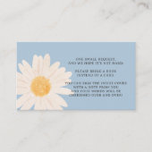 ブルーデイジー赤ちゃんシャワーベビーカード用ブック プレイスカード (正面)