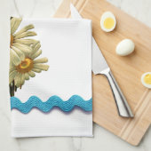 ブルーデイジー キッチンタオル (四つ折り)