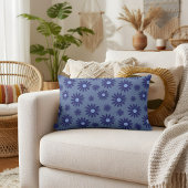 ブルーデイジー ランバークッション