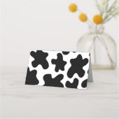 ブルーデイリーカウファームベビーシャワーテーブルカード プレイスカード (裏面)