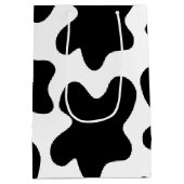 ブルーデイリーカウベビーシャワー抱き枕 ミディアムペーパーバッグ (裏面)