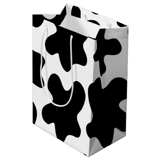 ブルーデイリーカウベビーシャワー抱き枕 ミディアムペーパーバッグ (裏面アングル)