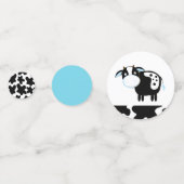 ブルーデイリーカウベビーシャワー紙吹雪 コンフェッティ (正面)