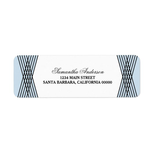 ブルーデエレガントコ住所 シール (正面)