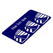 ブルーデコフレキシカスタムマグネットの白い帆船 マグネット (左側)