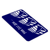 ブルーデコフレキシカスタムマグネットの白い帆船 マグネット (右側)