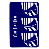 ブルーデコフレキシカスタムマグネットの白い帆船 マグネット (縦)