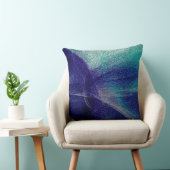 ブルーデコレザールック クッション (椅子)