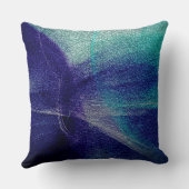 ブルーデコレザールック クッション (裏面)