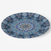 ブルーデコレーションクリスマスホリデー紙プレート ペーパープレート (アングル)