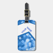 ブルーデザイナーラゲージタグ ラゲッジタグ (正面縦)