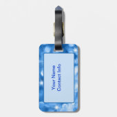 ブルーデザイナーラゲージタグ ラゲッジタグ (裏面縦)
