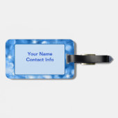 ブルーデザイナーラゲージタグ ラゲッジタグ (裏面横)