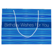 ブルーデザイモダンナー ラージペーパーバッグ (裏面)