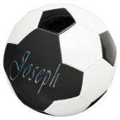 ブルーデザインのジョセフの名前、Soccerball サッカーボール (3/4)