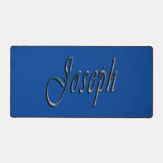 ブルーデザインのジョセフ名、デスクマット デスクマット (正面)