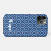 ブルーデザインのPhone Case | かわいいパターンの保護ケース Case-Mate iPhoneケース (裏面(横))