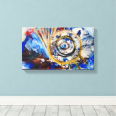 ブルーデザイン キャンバスプリント (インサイチュ (ウッドフロア))