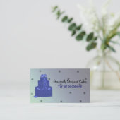ブルーデザイ王室のナーケーキ 名刺 (スタンド正面)